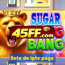 lista de iptv paga